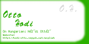 otto hodi business card